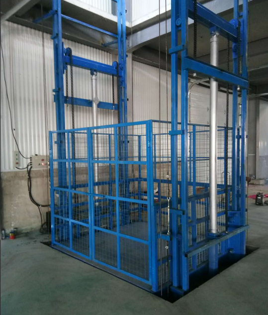 仓库升降货梯二层导轨式升降货梯生产安装